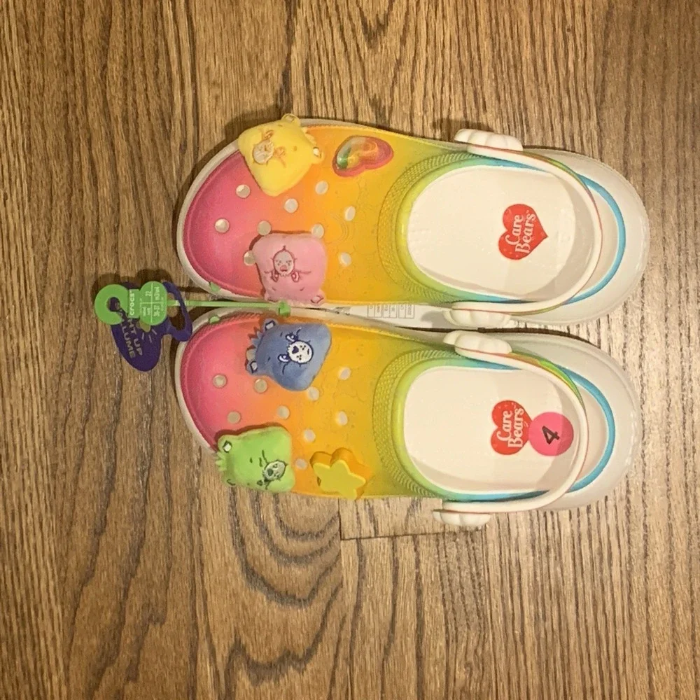Crocs X Care Bears Adult Crush Clog Platform Sandals Women's Size 6 / Men's 4